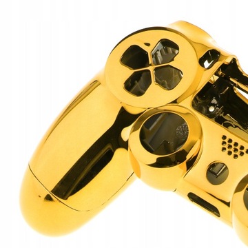 Chromowana obudowa ze złotym przednim etui 1