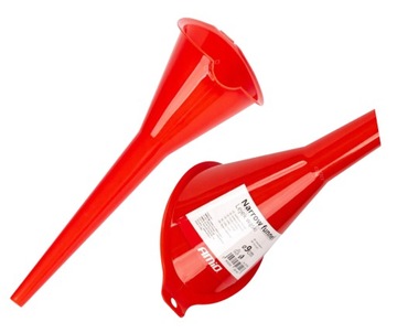 Универсальная узкая косая воронка для топлива, жидкостей, воды, 29 см AMIO-03148