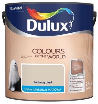 Farba Dulux Kolory Świata- beżowy pled, 2.5l