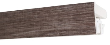 Szyna sufitowa PCV podwójna 230 cm + OSŁONA kolor