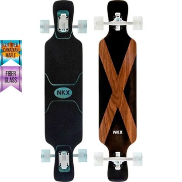 Longboard NKX Signature Pro Walnut Flex2 z włóknem