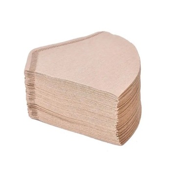 100Pcs/Bag Wooden Original Hand Drip Paper Coffee Filter Espresso Coffee