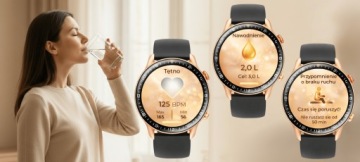 ЖЕНСКИЕ СМАРТ-ЧАСЫ ВОДОНЕПРОНИЦАЕМЫЕ ЧАСЫ МЕНЮ EN AMOLED ПУЛЬС СПОРТ 2 РЕМЕШКИ