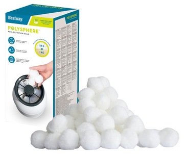 BESTWAY 58486 ПЕСОЧНЫЙ НАСОС 11355 Л/Ч + ФИЛЬТРУЮЩИЕ ШАРИКИ 1 кг CHEMCONNECT