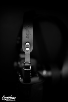 Черный кожаный ремешок для фотоаппарата с пряжкой Eupidere
