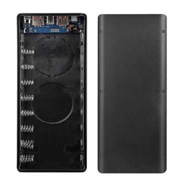 OBUDOWA NA OGNIWA POWER BANK 16x 18650 12W USB-C + USB LED