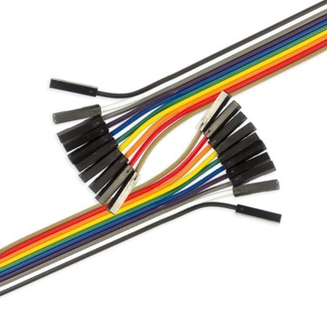 Przewody kable Zworki żeńskie - żeńskie 30cm 10szt