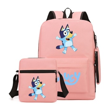 НОВЫЙ ШКОЛЬНЫЙ КОМПЛЕКТ Bluey, РЮКЗАК, СУМКА, ЧЕХОЛ ДЛЯ КАРАНДА, высокое качество