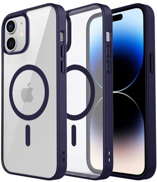 ETUI DO IPHONE 11 PRZEŹROCZYSTE MAGNETYCZNE DO MAGSAFE | PURPLE