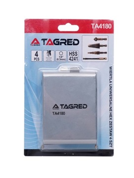 WIERTŁA UNIWERSALNE Z UCHWYTEM HEX ZESTAW 4 SZT