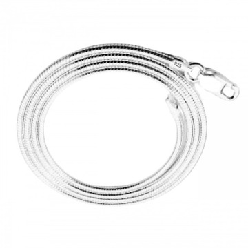 Łańcuszek damski unisex naszyjnik linka żmijka okrągła 1mm srebro 925 70 cm