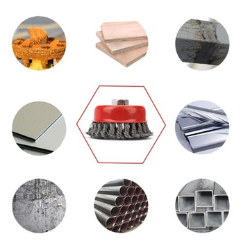 ПРОВОЛОЧНАЯ ЩЕТКА ИЗ ВИТОЙ ПРОВОЛОКИ, ПЕРЕДНЯЯ, M14, 75 мм