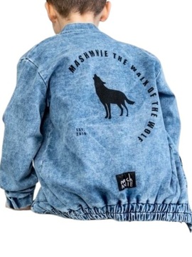 Bluza bomberka jeans niebieska MashMnie 116/122