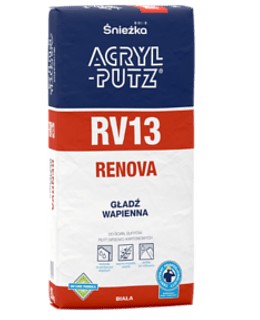 GŁADŹ WAPIENNA BIAŁA ACRYL PUTZ RV13 RENOVA 20KG