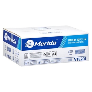 MERIDA ONE RĘCZNIKI PAPIEROWE TOP SLIM 3-PANELOWE