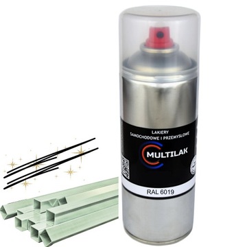 Lakier farba w sprayu do aluminium RAL 6019 Półmat