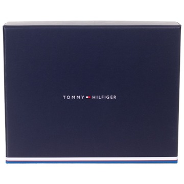 TOMMY HILFIGER PORTFEL MĘSKI TH MONOGRAM BIFOLD WITH ZIP CZARNY