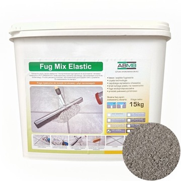 FUGA ŻYWICZNA DO KOSTKI BRUKOWEJ PŁYT TARASOWYCH ELASTIC GRAFITOWY 15KG