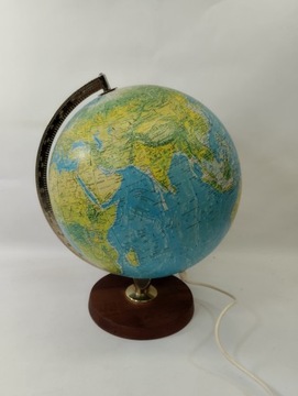 Globus Podświetlany lata 60