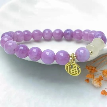 Fu Character Lucky Jade Crystal Antique Bracelet Creative Bohemian