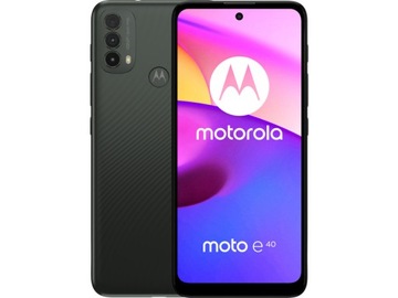 Серый смартфон MOTOROLA Moto E40 4/64GB Carbon