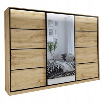 Szafa przesuwna z lustrem 280 cm wotan LOFT