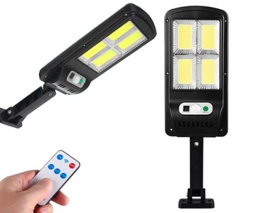 LAMPA SOLARNA ULICZNA LATARNIA 160LED UCHWYT+PILOT