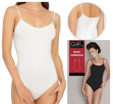 Gatta bezszwowe BODY na ramiączkach CAMISOLE L białe