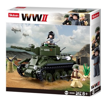 Klocki Sluban Building Blocks BT-7 czołg kawaleryjski z II wojny światowej