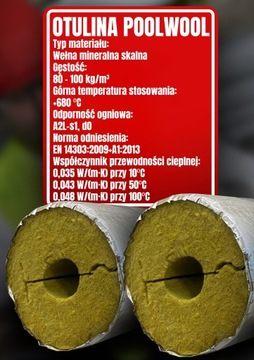 Otulina z wełny w folii alu POOLWOOL AL 35/30 1MB