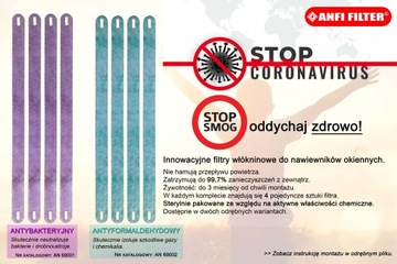 Противосмоговый фильтр для оконных форточек