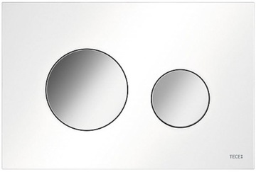 PRZYCISK TECE biały/chrom LOOP 9240927 płaski WC