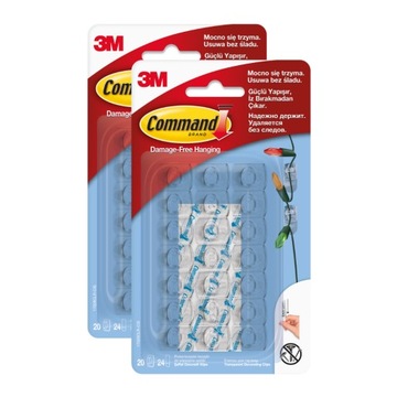 Haczyki do lampek Command - zestaw do naściennej dekoracji urodzinowej DIY