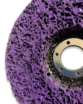 TARCZA WŁÓKNINA DO USUWANIA RDZY WŁOSY MURZYNA TARCZA ŚCIERNA 125mm INOX