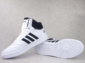 ADIDAS HOOPS MID GW3019 BUTY TRAMPKI MĘSKIE BIAŁE