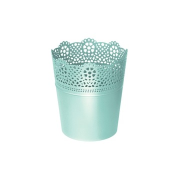 Ażurowa Doniczka Osłonka LACE DLAC160 pistacja
