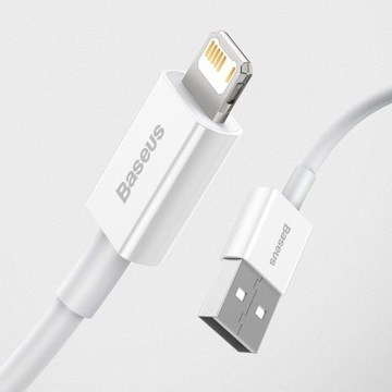 КАБЕЛЬ BASEUS FAST USB/Lightning для Iphone Ipad 2.4A ПРОЧНЫЙ КАБЕЛЬ 2 м