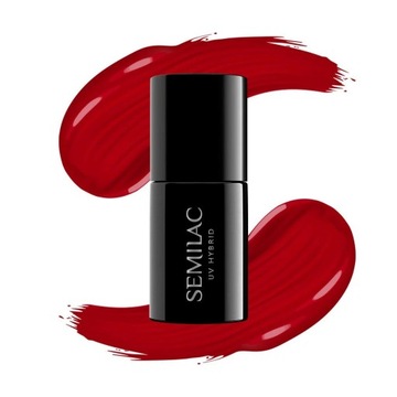 Semilac Lakier hybrydowy Intensywna Czerwień 345 Georgeous Red 7ml