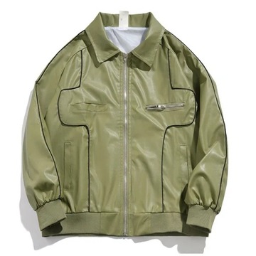 Spring PU Leather Motorcycle Jacket Men High Stree