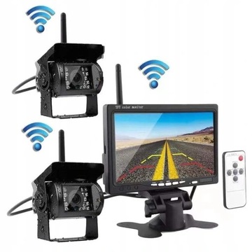 MONITOR 7 BUS TIR 2x KAMERA COFANIA WIFI 12/24V