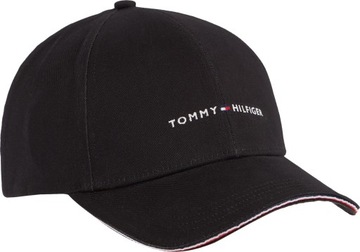 TOMMY HILFIGER CZAPKA Z DASZKIEM TH CAP CZARNA