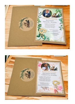 3D ФОТО благодарность крестным родителям, бабушкам и т.д. по случаю Первого Причастия ПКА5