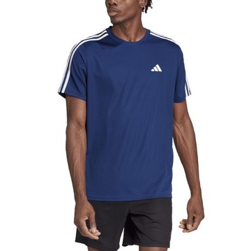 L Koszulka męska adidas Train Essentials 3-Stripes Training Tee granatowa I