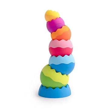 Fat Brain Tobbles Neo, Fat Brain Toys, Stacking Toys for Toddlers, Stacking