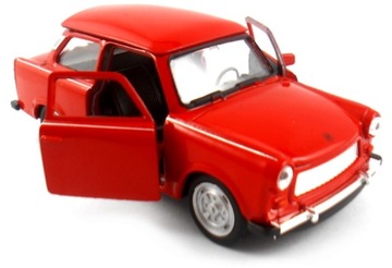 TRABANT 601 MODEL METAL WELLY 1:34 CZERWONY