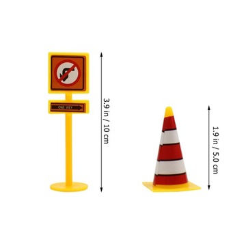 SAMOCHODY ZABAWKI DLA DZIECI ZNAKI DROGOWE PROP RUCH