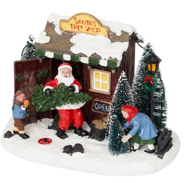 WIOSKA SCENKA ŚWIĄTECZNA MAGIC VILLAGE LED CHOINKI