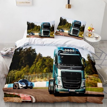 SYPIALNIA SUV TRUCK KOŁDRA ZESTAW WZÓR SPORTOWEGO SAMOCHODU WYŚCIGOWEGO POŚ
