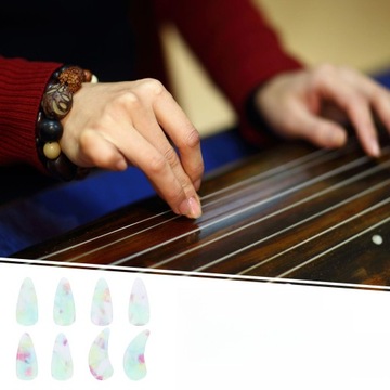 8 ИСКУССТВЕННЫХ НОГТЕЙ, ЗАЩИТЫ ДЛЯ КОНЧИКОВ ПАЛЬЦЕВ, ПРАКТИЧЕСКИЕ КЕДИЦЫ ДЛЯ МУЗЫКАЛЬНЫХ ИНСТРУМЕНТОВ