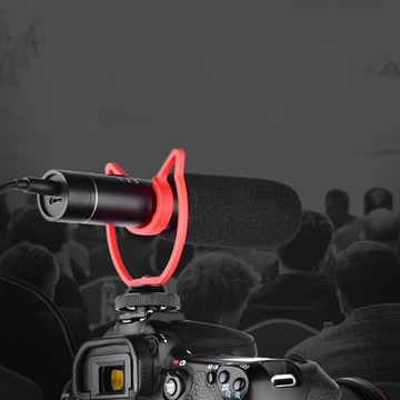 Уличный микрофон-пушка Комплект видеомикрофона с амортизатором, ветрозащитный хлопок